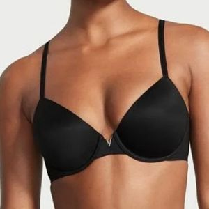 Victoria's Secret Black Plunge Bra Push Up